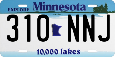 MN license plate 310NNJ