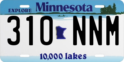 MN license plate 310NNM