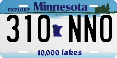MN license plate 310NNO