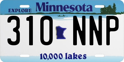 MN license plate 310NNP