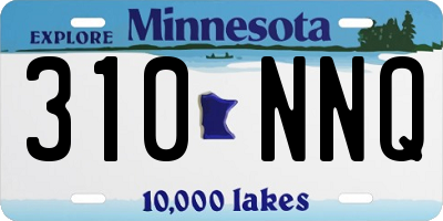 MN license plate 310NNQ