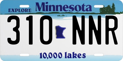 MN license plate 310NNR