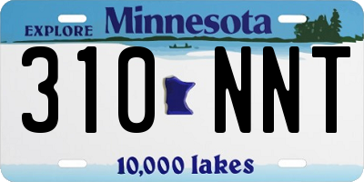 MN license plate 310NNT