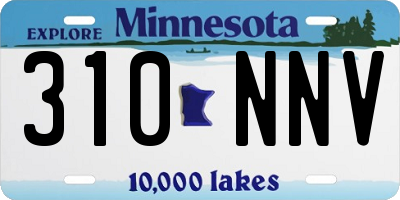 MN license plate 310NNV