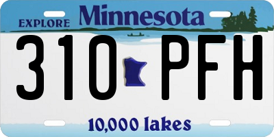 MN license plate 310PFH