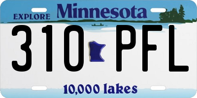 MN license plate 310PFL
