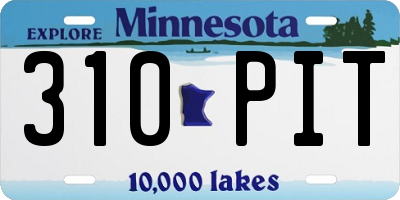 MN license plate 310PIT