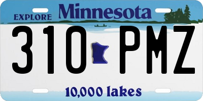 MN license plate 310PMZ