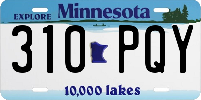 MN license plate 310PQY