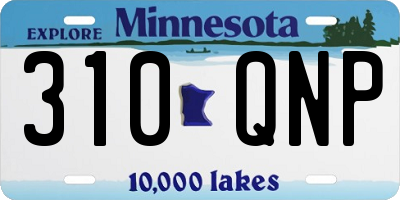 MN license plate 310QNP