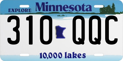 MN license plate 310QQC