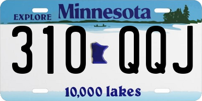 MN license plate 310QQJ