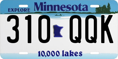 MN license plate 310QQK