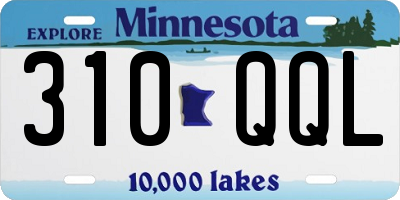 MN license plate 310QQL