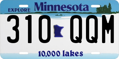 MN license plate 310QQM