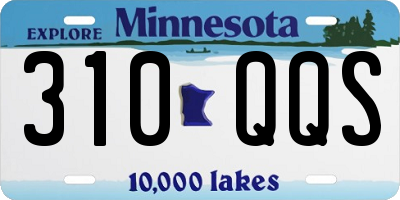 MN license plate 310QQS