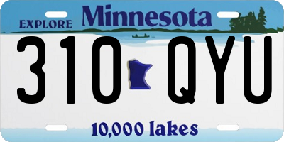 MN license plate 310QYU