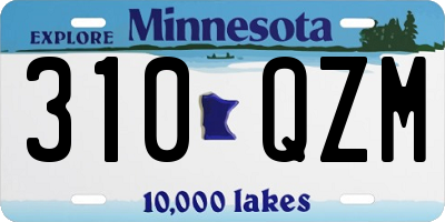 MN license plate 310QZM