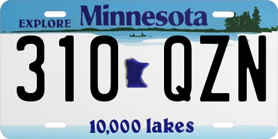 MN license plate 310QZN