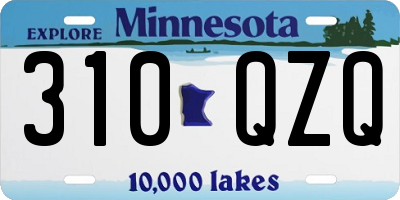 MN license plate 310QZQ