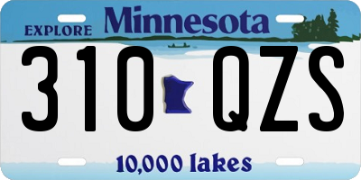 MN license plate 310QZS