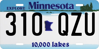 MN license plate 310QZU