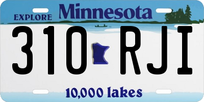MN license plate 310RJI