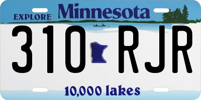 MN license plate 310RJR