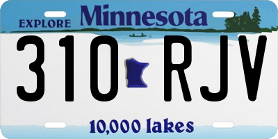 MN license plate 310RJV