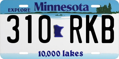 MN license plate 310RKB