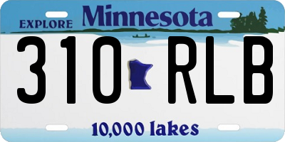 MN license plate 310RLB