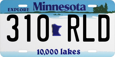 MN license plate 310RLD
