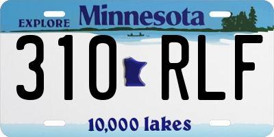 MN license plate 310RLF