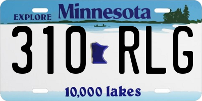 MN license plate 310RLG