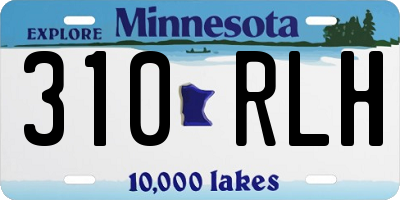 MN license plate 310RLH