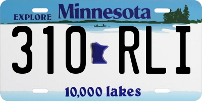MN license plate 310RLI