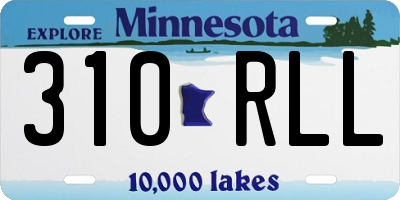 MN license plate 310RLL