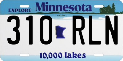 MN license plate 310RLN