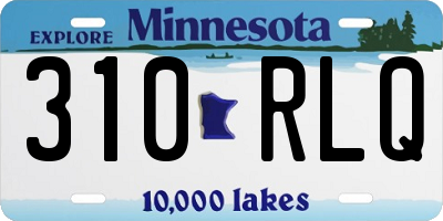 MN license plate 310RLQ