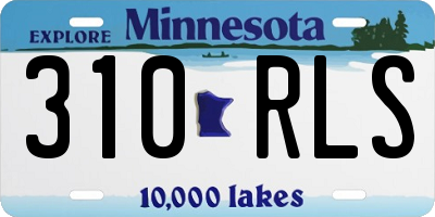 MN license plate 310RLS