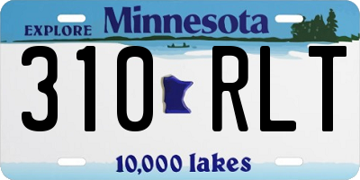 MN license plate 310RLT