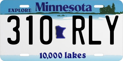 MN license plate 310RLY