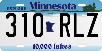 MN license plate 310RLZ