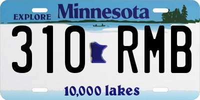 MN license plate 310RMB