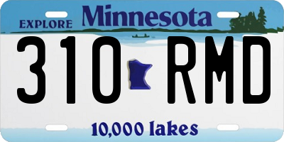 MN license plate 310RMD