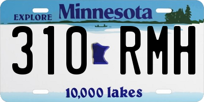 MN license plate 310RMH