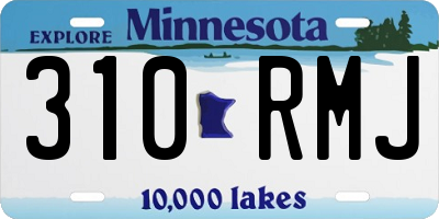 MN license plate 310RMJ