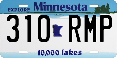 MN license plate 310RMP