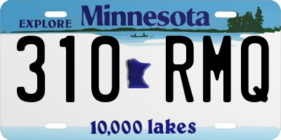 MN license plate 310RMQ