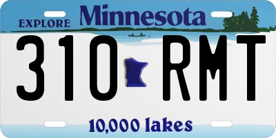 MN license plate 310RMT